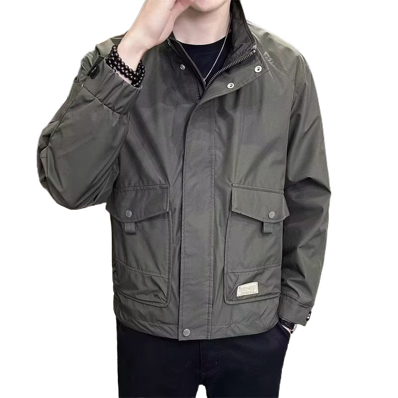 Autumn And Winter Men's Jackets Trendy Brand Rascal Work Clothes Top Stand Up Collar_voghion.com