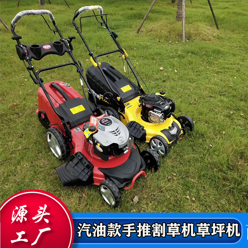 18寸20寸21寸手推汽油款草坪机 草坪公园绿化带修剪剪草机割草机