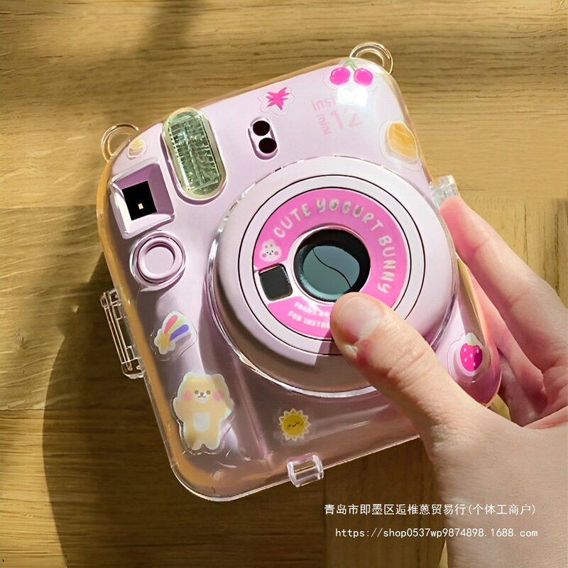 Fuji Mini12 Protective Case Polaroid Instax Mini 12 Protective Case Transparent Shell Crystal Shell Outer Male