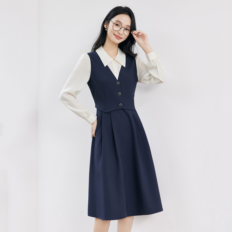 Vest Dress for Women, Interview Outfit, Formal Occasion, Petite College Student, Professional Dress, Professional Skirt Suit Vest Dress for Women, Interview Outfit, Formal Occasion, Petite College Student, Professional Dress, Professional Skirt Suit