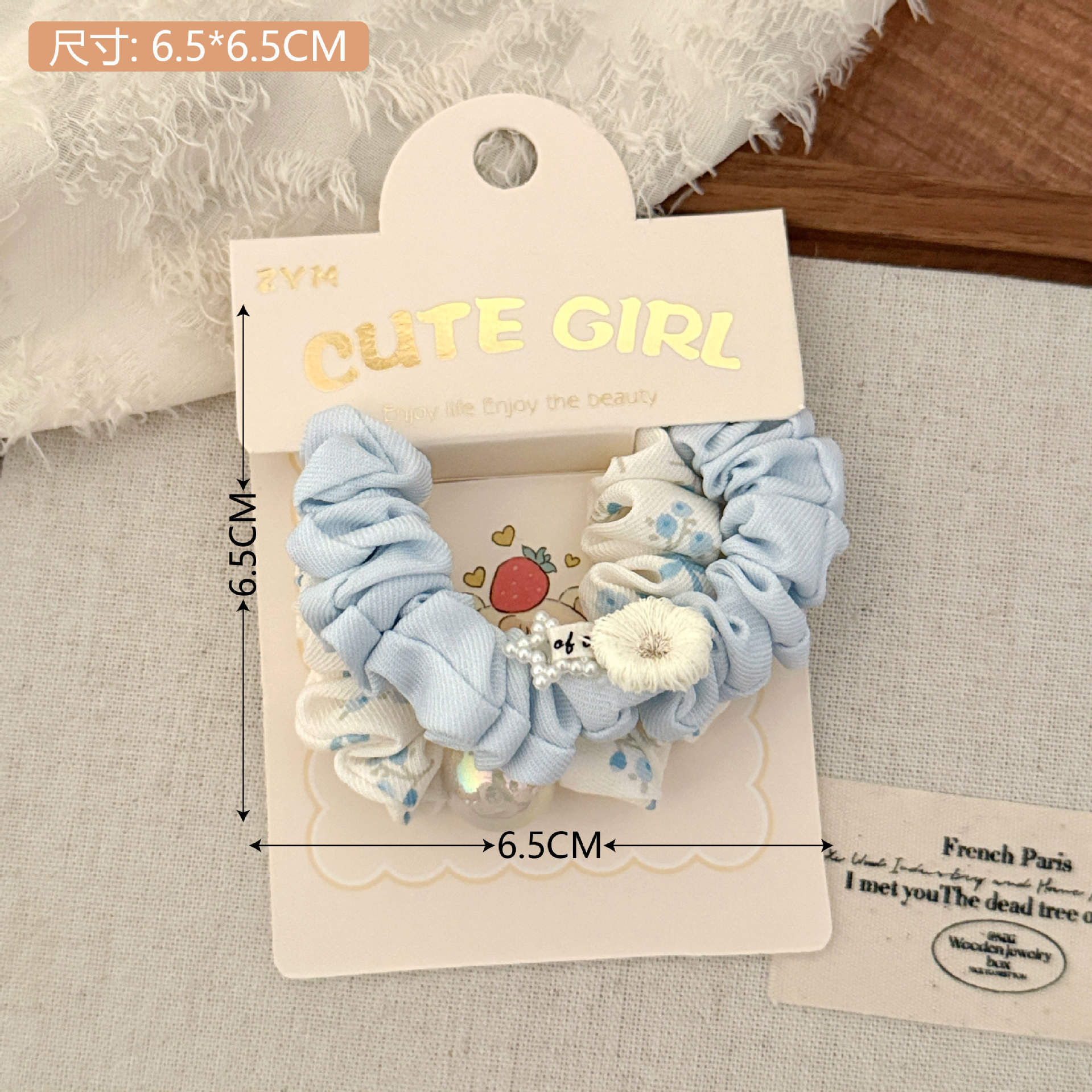 Conjunto de cuerda para el cabello con lazo para el cabello dulce de primavera y verano, accesorios para el cabello con lazo de color caramelo fresco, tocado de goma de todo fósforo para niñas