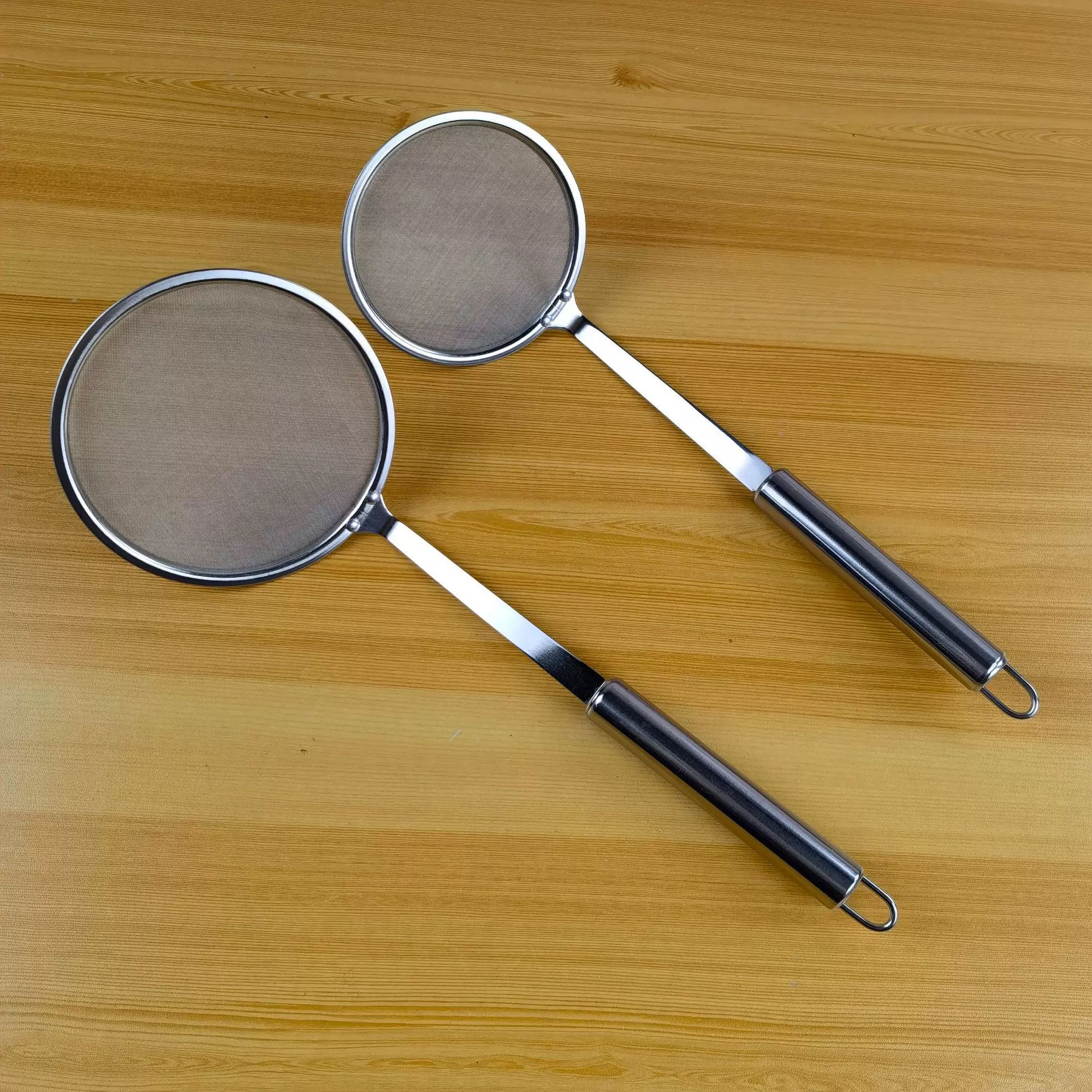 现货油脂滤油勺不锈钢果汁过滤网漏豆浆油格家用油捞滤勺网漏油格