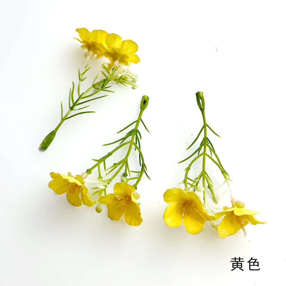 Simulación Milán Gypsophila Strocks de flores Pastoral Boda Guía de flores Diseño de pared Fotografía Diy Hairpin Tocado Sombrero de soltero
