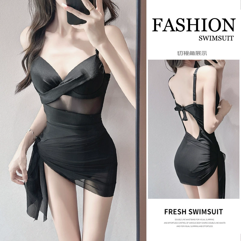 Новый купальник, женственная сетка, стиль чистой страсти, маленькая грудь, пуш-ап, фото знаменитостей в отпуске в Интернете, прикрытие живота, похудение, оптовая продажа горячих источников