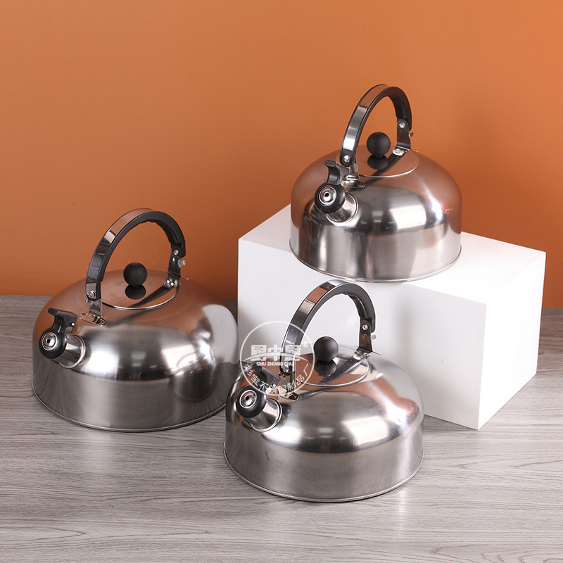 Hervidor de acero inoxidable con magnético 410 media plana olla inducción tetera 3L color hervidor multiusos