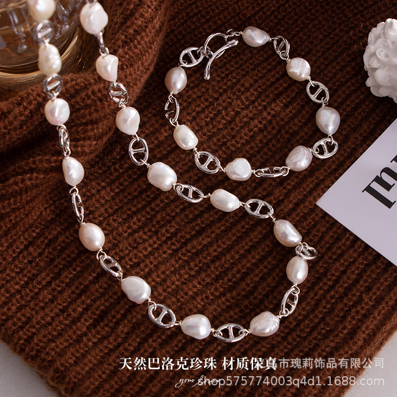 fashionable organic universal elegant necklace and bracelet from…