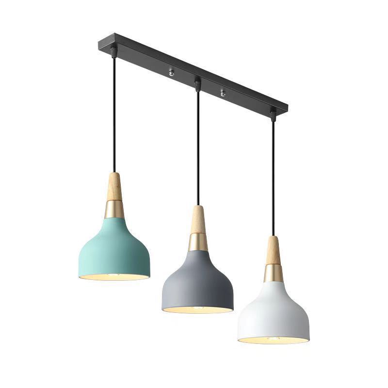 Candelabro de una sola cabeza Zhongshan, sensación avanzada, mesa de comedor de estilo cremoso creativo nórdico, lámpara de mesita de noche, araña de arte minimalista moderno