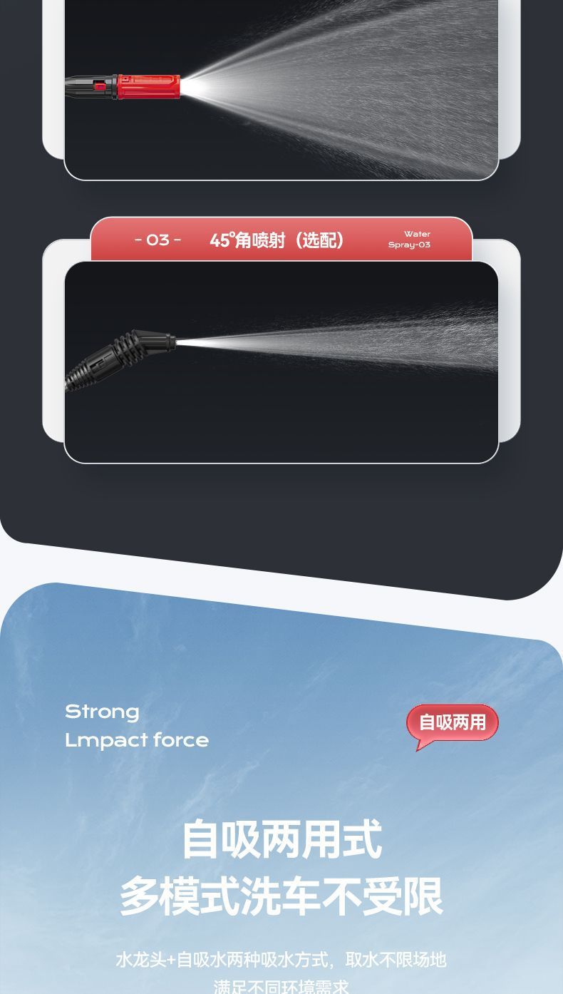 Delixi High-Pressure Cleaning Machine, Car Washing Machine, Powerful Floor Cleaning Machine, Household High-Power Garden Washing Machine, Villa Commercial Water Pump