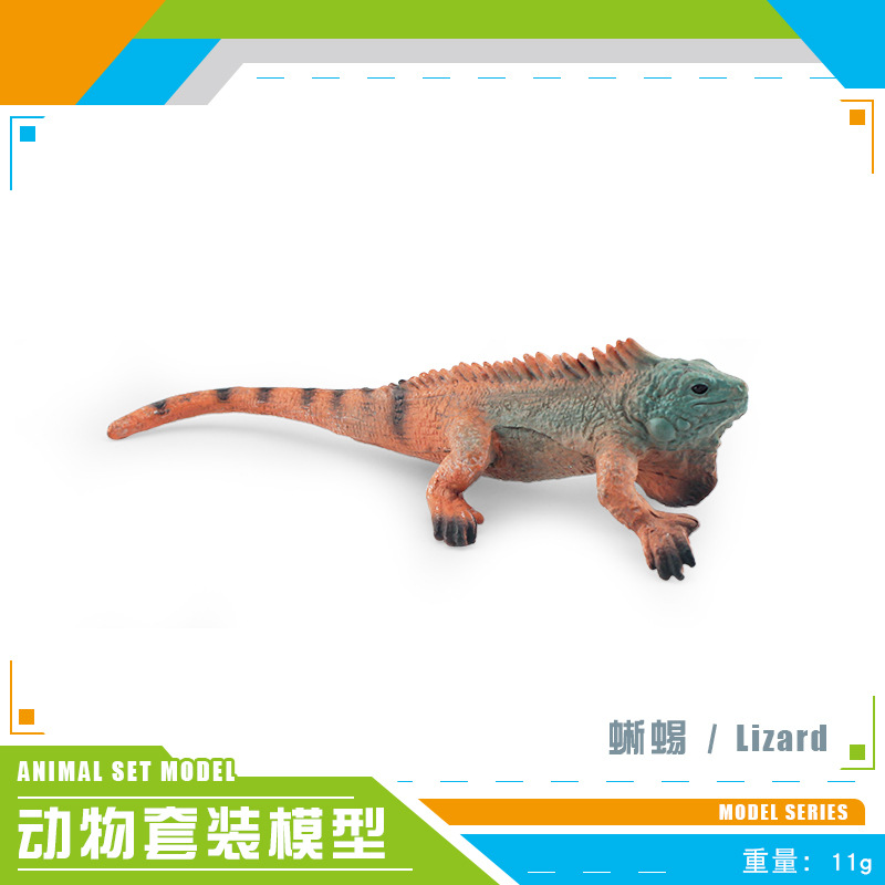 Simulación transfronteriza reptil anfibio camaleón lagartos bipedos serpiente lagartos de hierba modelo de decoración de hechizo de decoración estática