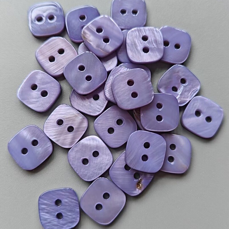 Wholesale Natural Shell Buckle Color Square Button Shirt Shirt Suit Button Clothing Accessories Decorative Accessories