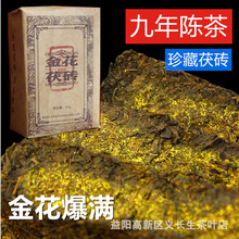 【小金茯220g】湖南安化金花原叶手筑金花茯砖茶叶 现货产地速发