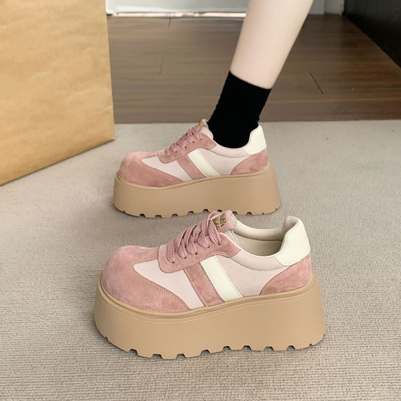 Pequeños zapatos Lefour de suela ultra gruesa zapatos de mujer no se cansen de los pies nuevos zapatos casuales de altura única zapatos casuales de mujer