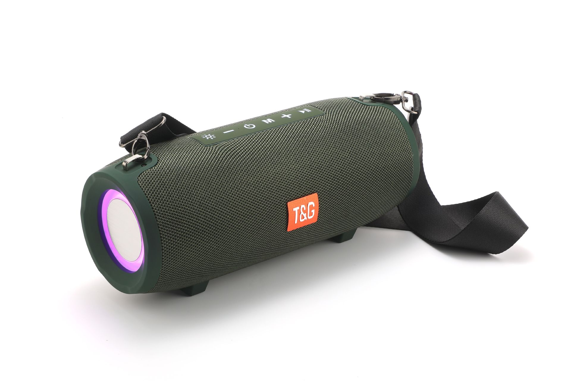 Altavoz Bluetooth TG322 Tambor de guerra grande con luz anti-película Tarjeta USBTF conectada a radio Subwoofer pesado portátil para exteriores