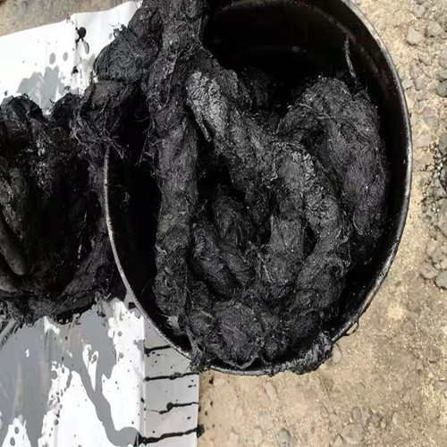 Direct factory shipping, oil impregnated hemp rope 2cm pitch asphalt hemp joint for use, asphalt hemp fluff and hemp fiber pipes for use