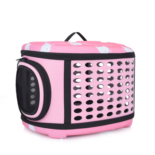 New Cat Pattern Pet Bag with EVA Breathable Large Capacity Cat Bag for Dogs and Cats, Outdoors Multi-purpose Handheld Single Shoulder Bag