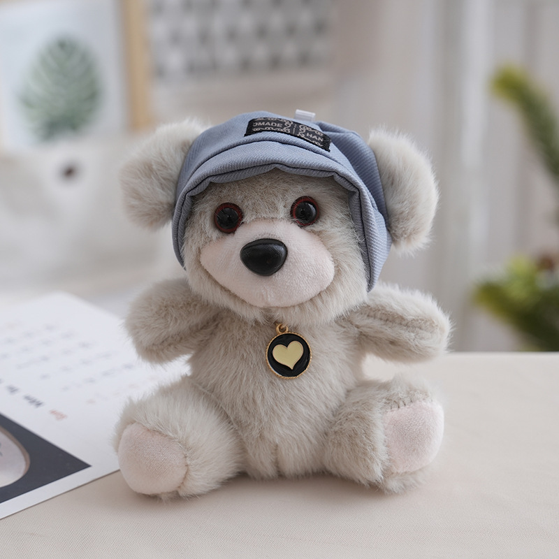 インターネット有名人かわいい帽子クマペンダントぬいぐるみ人形クマバッグペンダントキーホルダー布人形人形|undefined