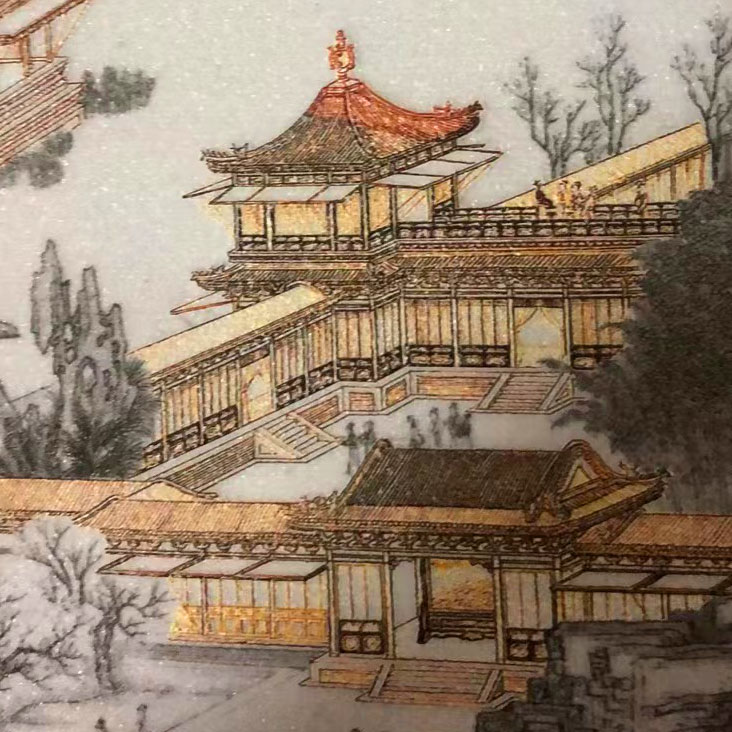 ✅来图定 制油画3d肌理浮雕高清打印装饰画UV喷绘软装立体画