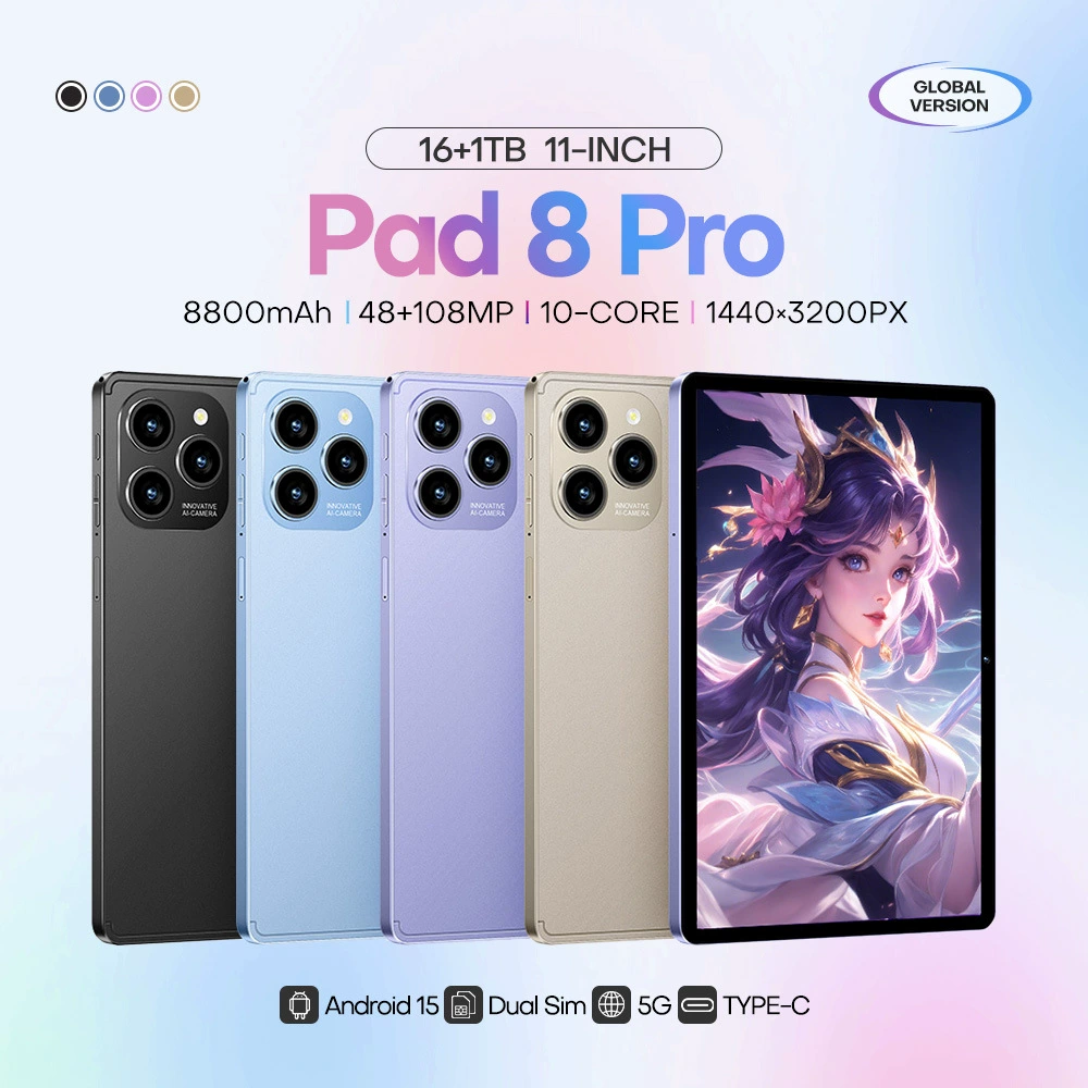 Новый товарный успех по границе Android планшет Pad 8 Pro 16+1Т памяти, прямая поставка от производителя