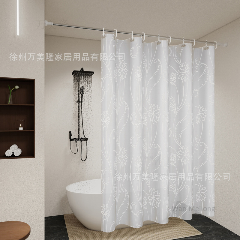 バスカーテン現物カラー3d PEVA防水防かび厚手浴室トイレ入浴遮断カーテンクロスボーダー|undefined