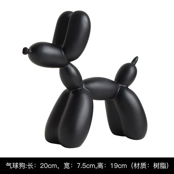 Black steam ball dog ornament