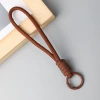 Dark brown single lanyard (with hanging loop)