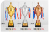 Customized metal trophy football basketball pigeon four -column trophy sports contest elementary school students Taekwondo trophy