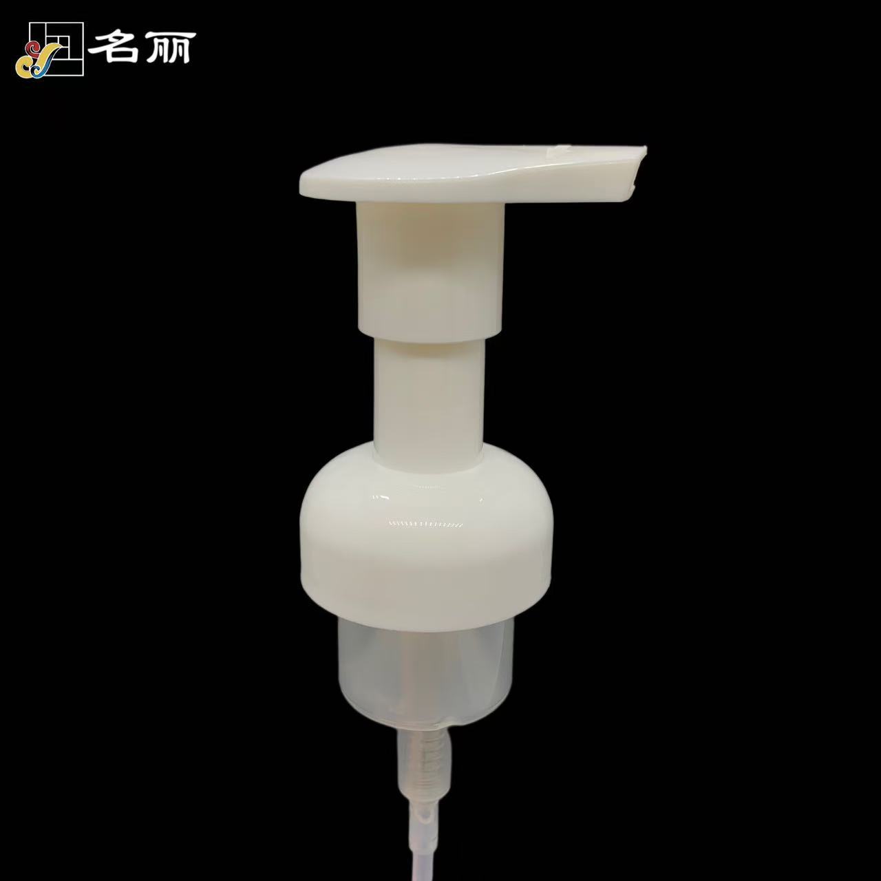 40/410左右开关锁泡沫洗手液慕斯泵头 化妆品包材批发 广州厂家