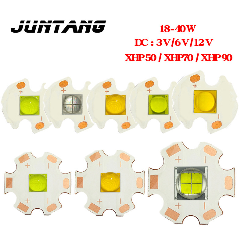 Dc 3v/6v/12v xhp 50電球t 6 xhp 70電球xhp 90 led 18-40w強光懐中電灯|undefined