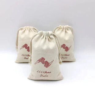 Canvas bag printing wholesale primary color herringstyle twill canvas dust bag text play hand string wooden comb large capacity printing