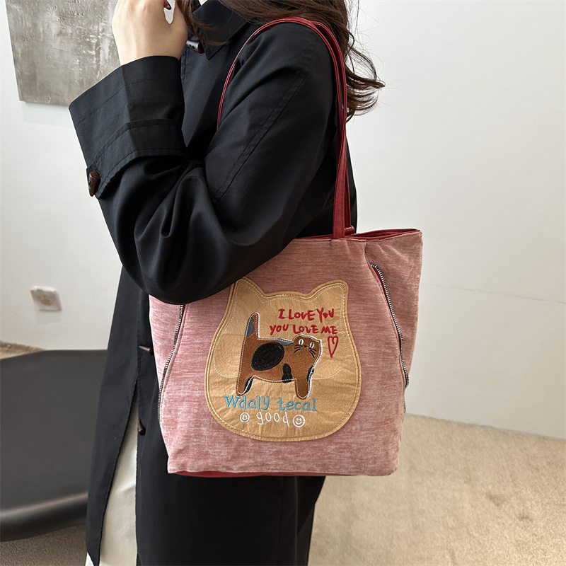 Baja de hombro de doble función, bolsa de hombro de otoño y invierno para mujeres, bolsa de hombro simple para llevar al trabajo.