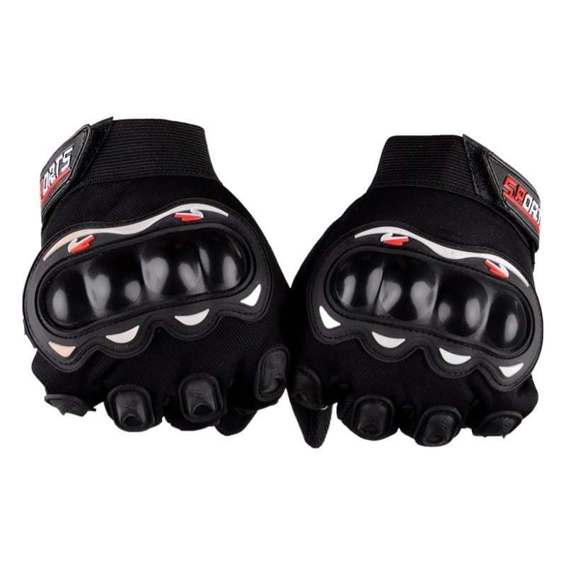 Dedo completo fuera de carretera primavera, verano y otoño montar medio dedo motocicleta ciclismo guantes al aire libre cáscara dura mano protección guantes de la motocicleta