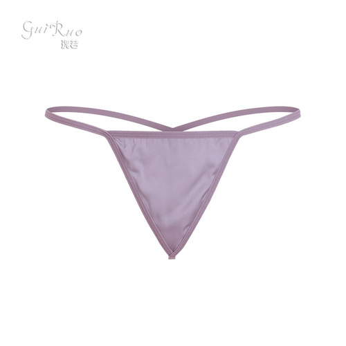 Guiruo brand sexy lingerie women's bikini lace-up thong low-waist temptation hollow underwear p28