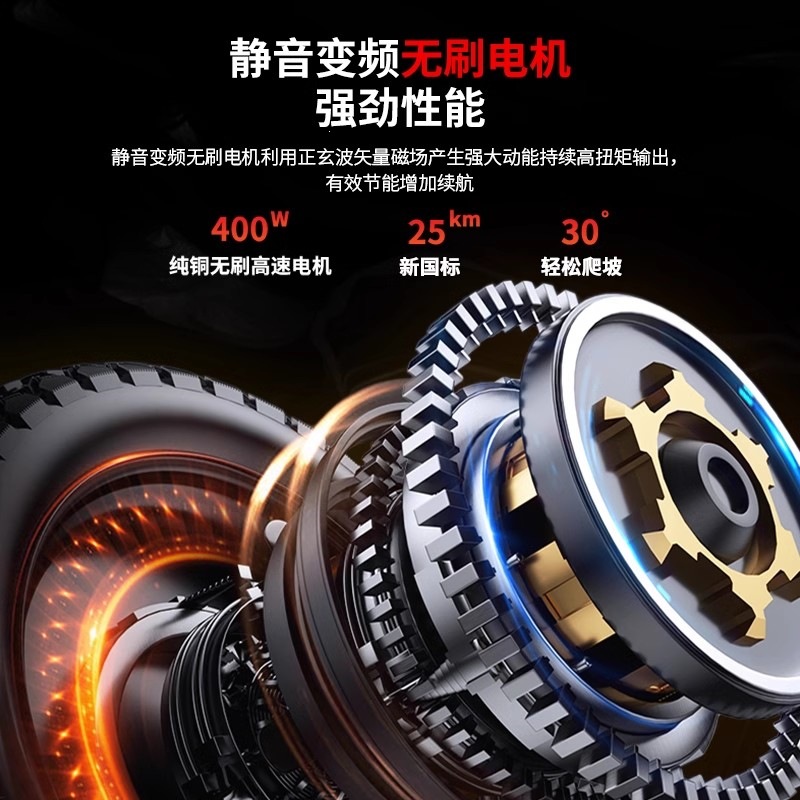 Aplicable a Wuyang bicicleta eléctrica coche eléctrico plegable coche eléctrico plegable nuevo coche de batería estándar nacional ultraligero