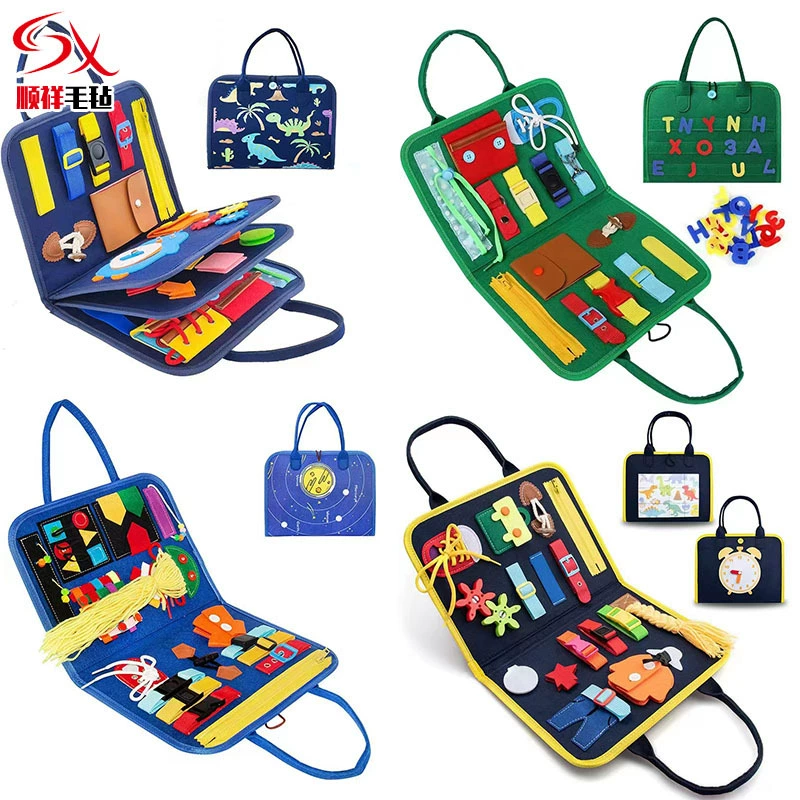 Трансграничная поставка войлока для раннего образования войлочная обучающая доска детские развивающие игрушки «сделай сам» Одежда для раннего образования Войлок Обучающая доска