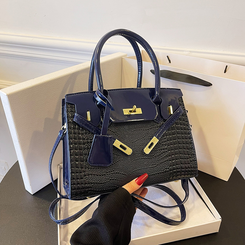 2023 nuevo bolso femenino moda europea y americana todo-fósforo bolso mensajero de un solo hombro de gran capacidad bolso Kelly transfronterizo