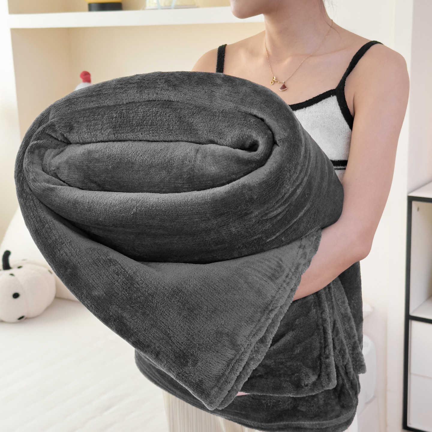 Transfronterizos simples Farai mantas de peluche primavera y otoño mantas de doble cara mantas de siesta mantas de aire acondicionado mantas de oficina mantas de chal