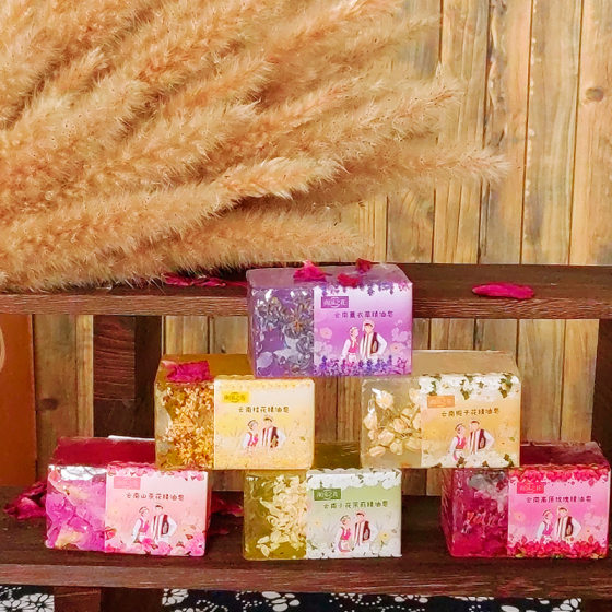 Nanguo flower Yunnan flower handmade essential oil soap rose thousand days red jasmine Yunnan flower soap factory direct wholesale
