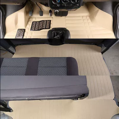 Ayaqaltılar (Kovriklər) — Changan Star 2 3 7 - beige-single-layer-model-with-three-rows-without-trunk-mat