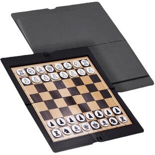 Forerunner magnetic foldable leather clip type chess Chess mini portable magnet thin board teaching
