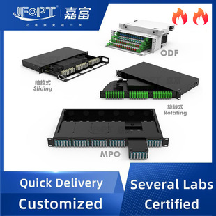 Fiber Patch Panel Odf Din Rail Mpo Mtp Fiber Optic 8 Core Terminal Box Factory Customization