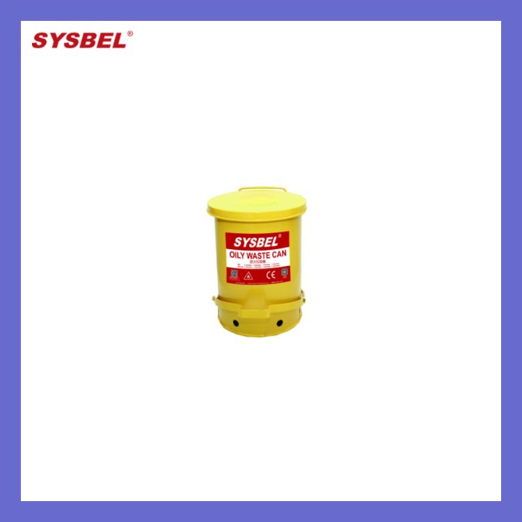 西斯贝尔SYSBEL6加仑黄色防火垃圾桶WA8109100Y