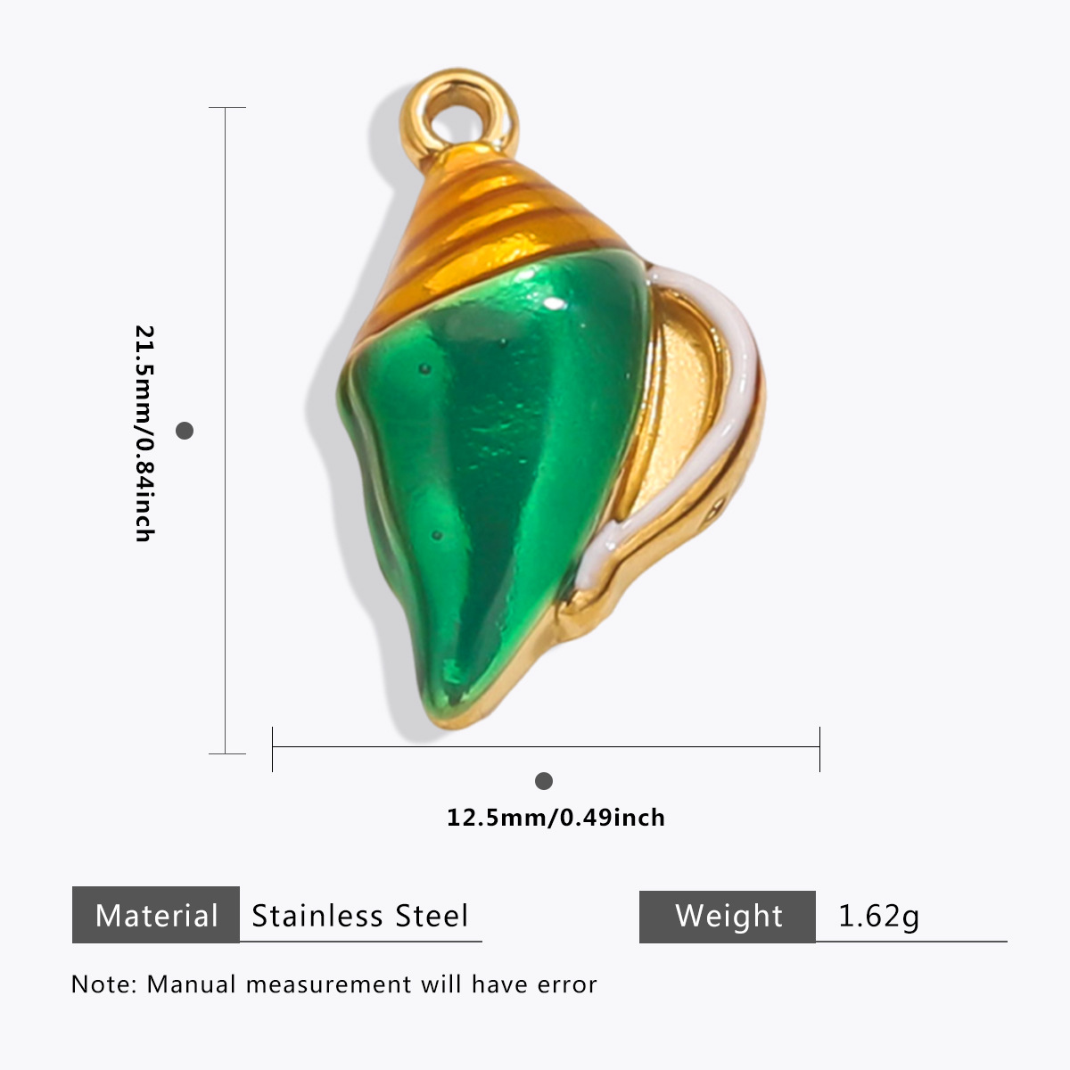 4g Weight Pendant Jewelry Making Type DIY Jewelry Accessories Classification 5 PCS/Package Quantity 304 Stainless Steel Material Conch, Hippocampus, Shell Pattern All Seasons Season Plating Design Simple Style, Classic Style Style 5 PCS/Package 304 Stainless Steel Conch Hippocampus Shell Pendant DIY Jewelry Accessories 19
