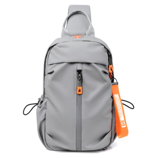 Men's Chest Bag Fashion Casual Crossbody Bag Men's Trendy Brand Chest Bag Sports Crossbody Bag Lightweight Travel Bag