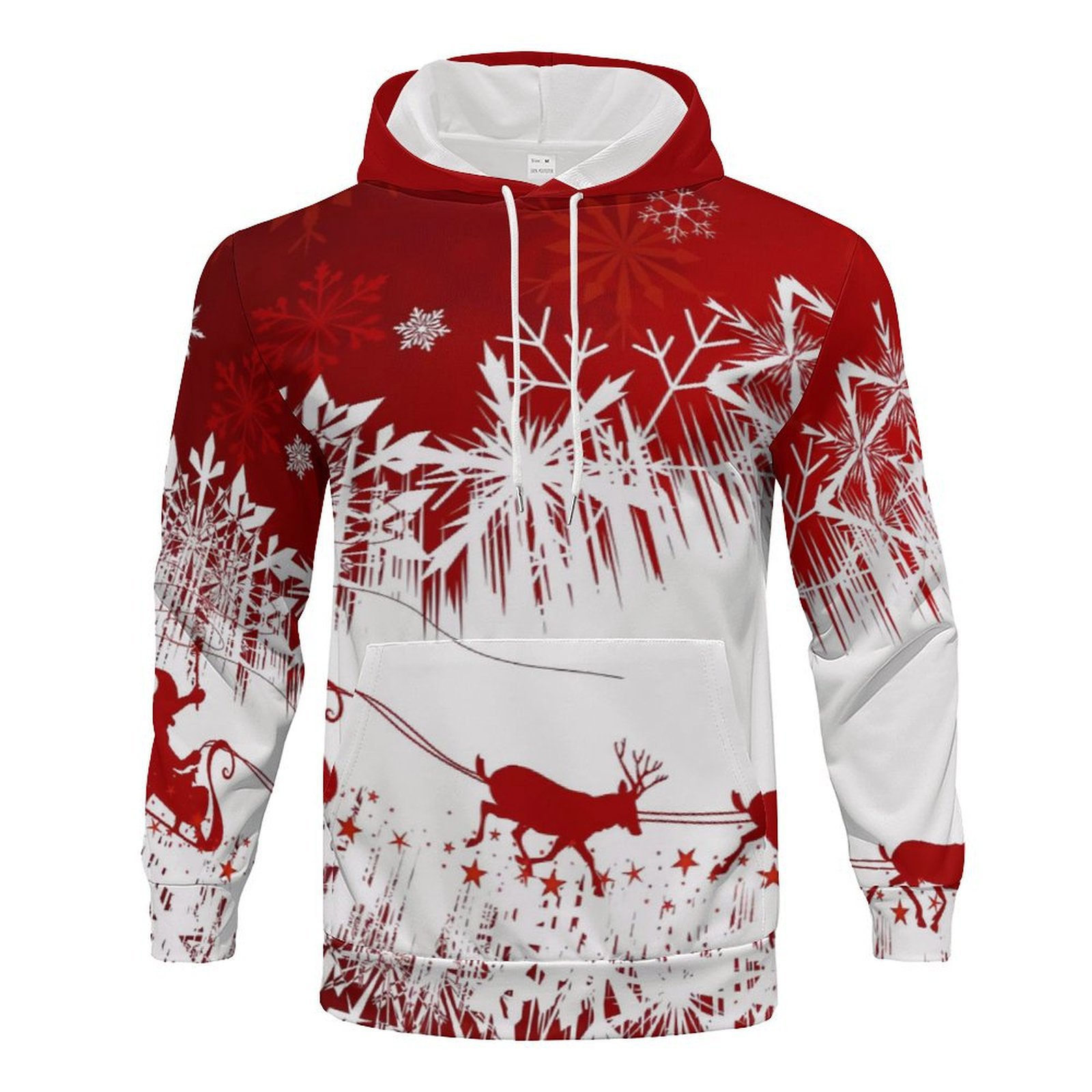 Ensemble sweat à capuche et pantalon de Noël à imprimé numérique pour hommes, décontracté, quotidien, à manches longues_voghion.com