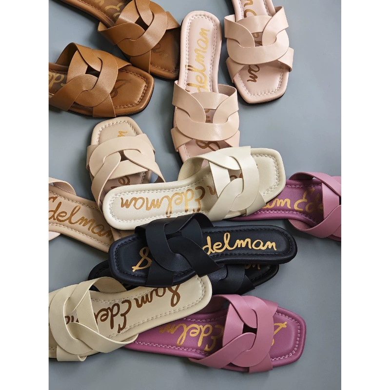 Летняя мода 2024 года: популярные удобные и простые сандалии и шлепанцы из натуральной кожи для пляжа, ленивые тапочки для женщин