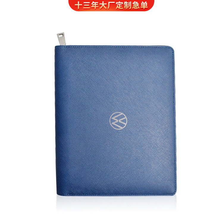 Fashion zipper with notebook storage bag multifunctional A4 file bag portable conference document file bag