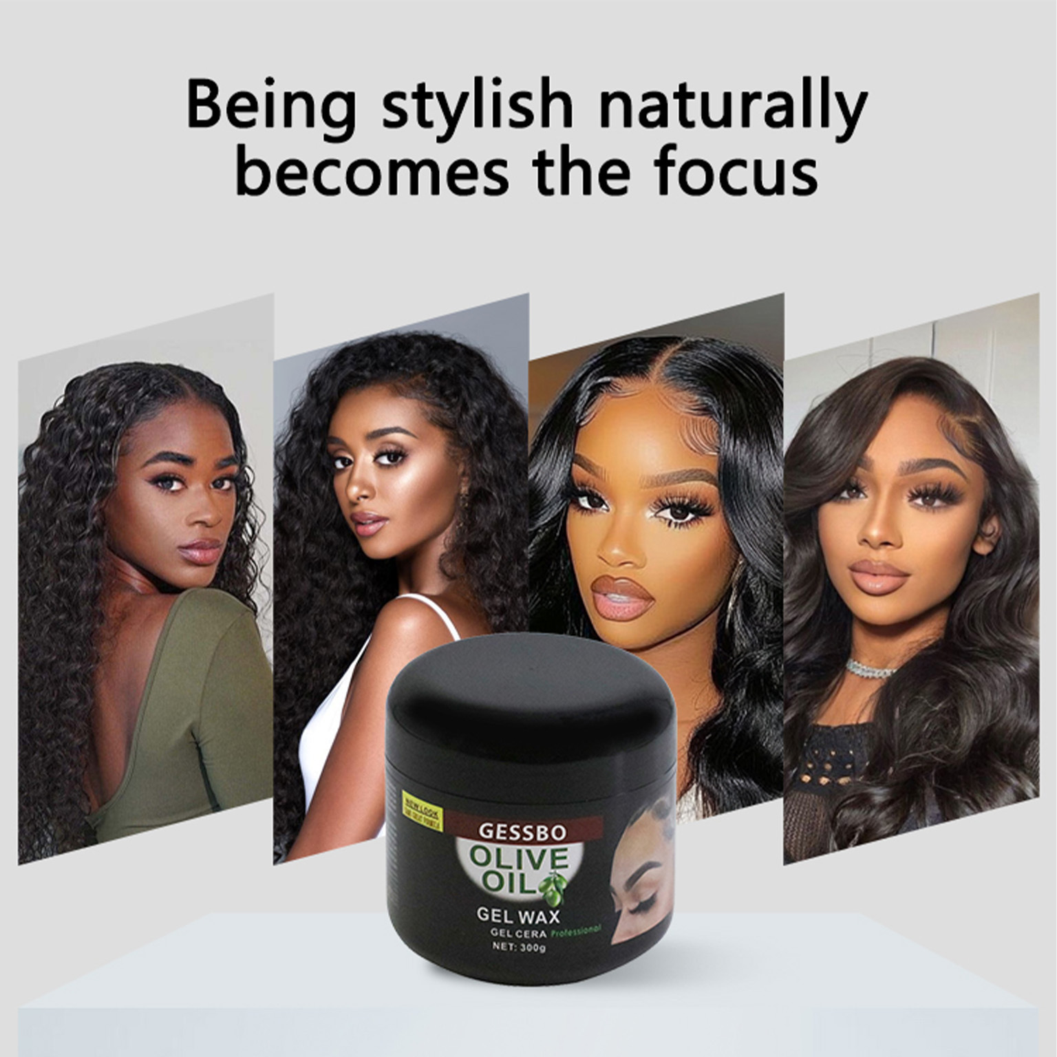 Exportación de comercio exterior Olive OIL Olive cera sólida para el cabello modelado de larga duración modelado modelado cera para el cabello al por mayor