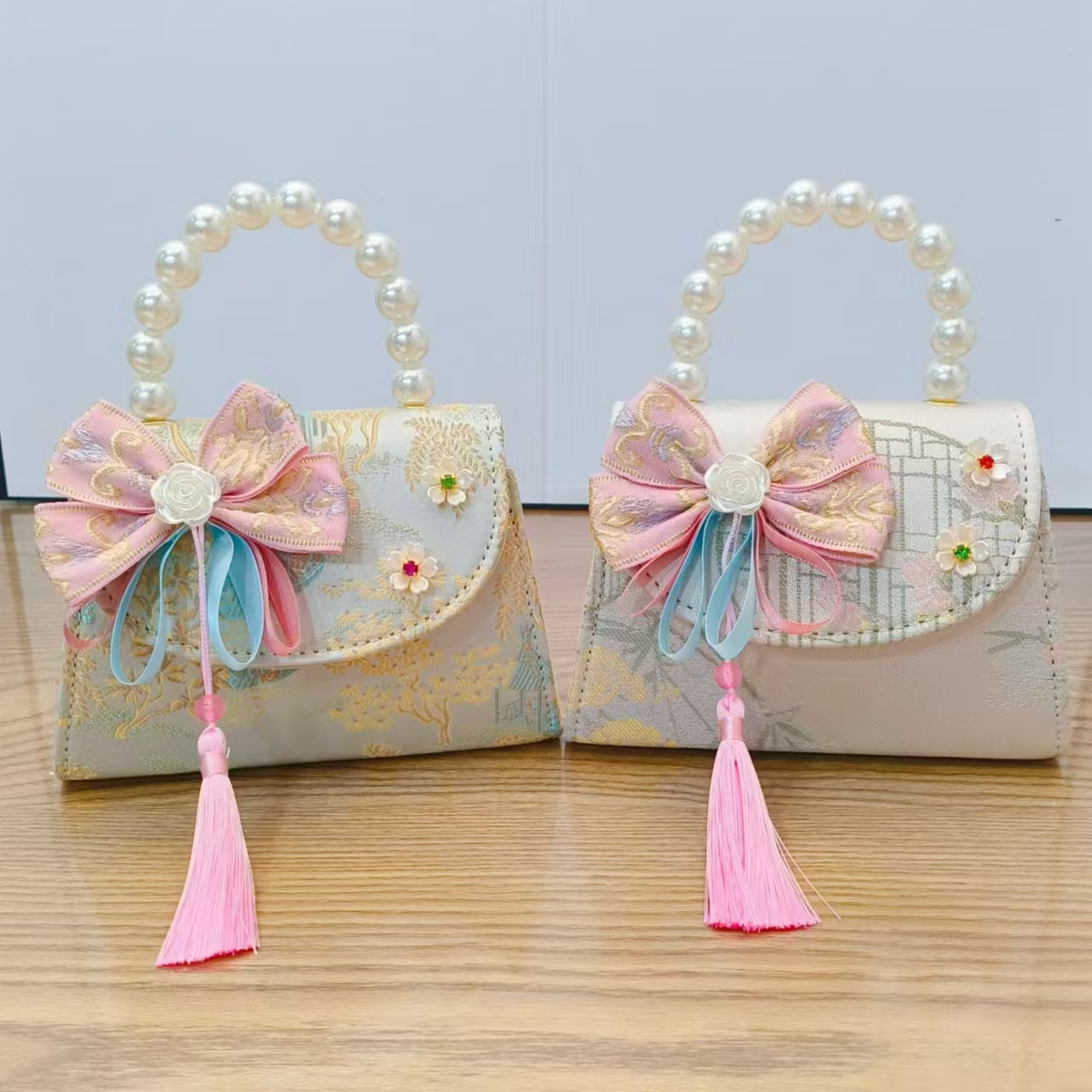 Nuevo estilo antiguo bolso para niños bolso de mensajero lindo para niña bolso de hombro de viaje de niña de estilo chino bolso de hombro de todo fósforo