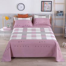 特价棉线老粗布床单炕单单件三件套单人双人加大加厚帆布亚麻包邮