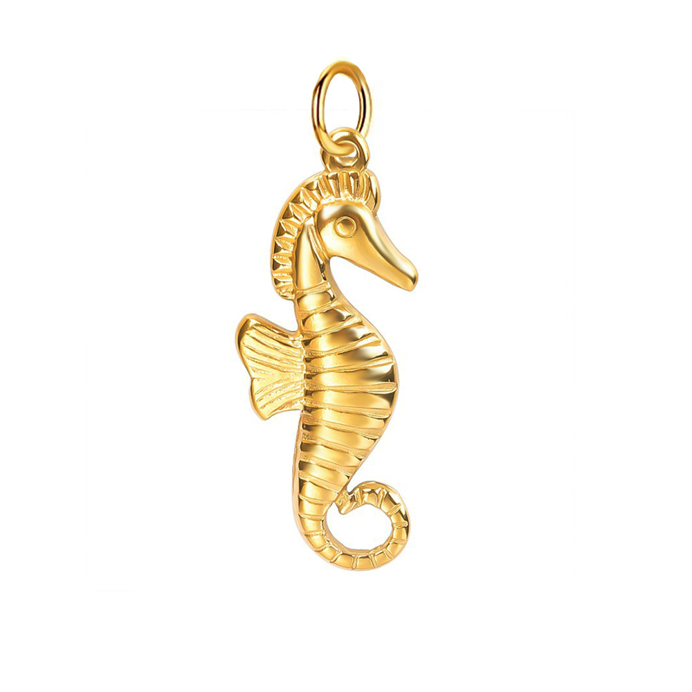 DIY Jewelry Accessories Classification 1 Piece Quantity 1 Piece 304 Stainless Steel PVD Coated Real Gold Plated Starfish Shell Pendant DIY Jewelry Accessories